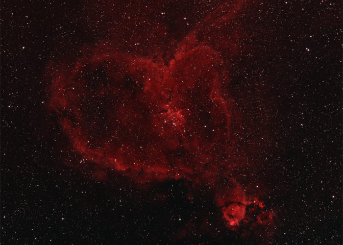 Heart Nebula - Ha And SII (Total Integration Time 280 Min)